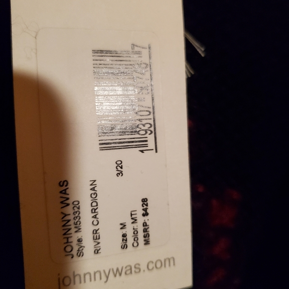 JOHNNY WAS MOHAIR RIVER CARDIGAN SWEATER JACKET NWT * - Picture 7 of 7